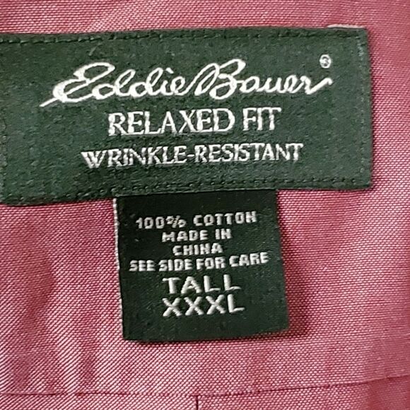 Eddie Bauer | Wrinkle Resistant Button Down Shirt | Size Tall XXXL - Picture 2 of 6